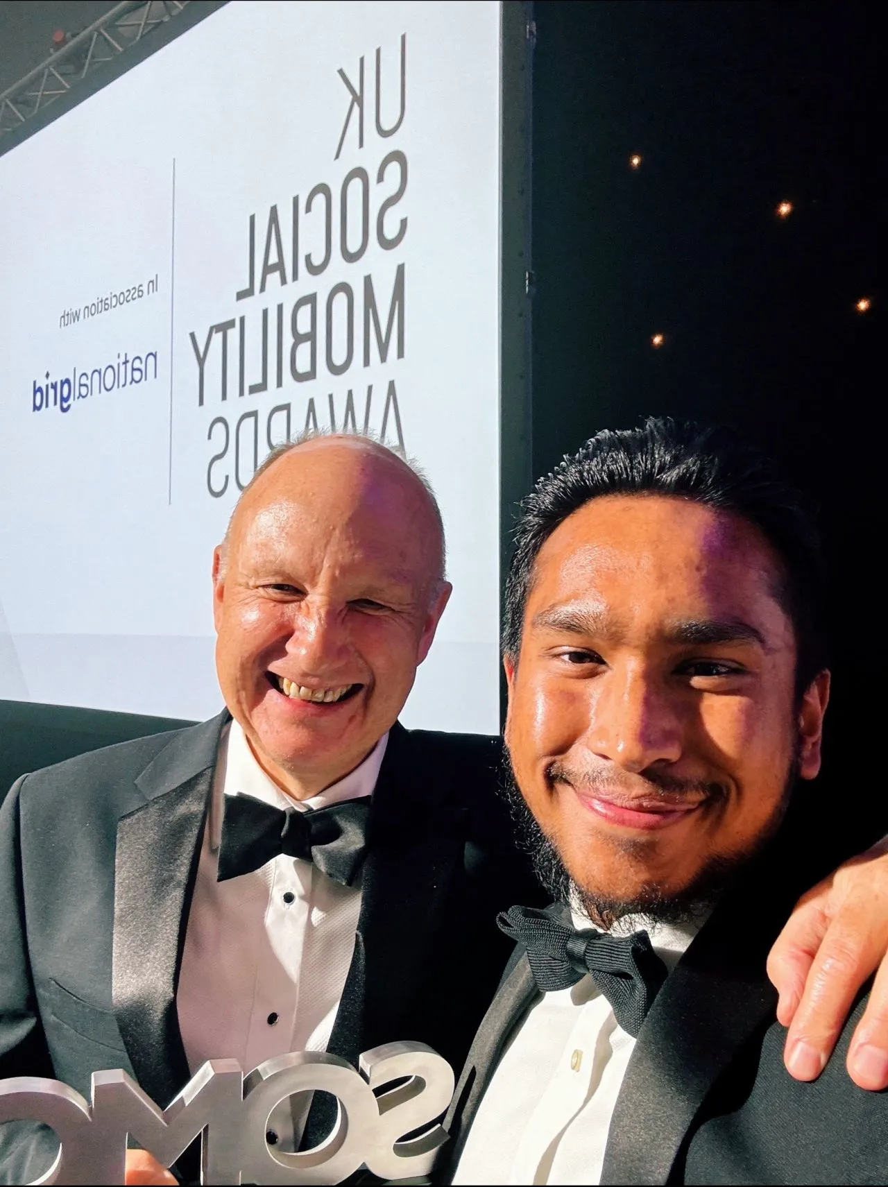Colin Bailey and Juned Miah at the Social Mobility Awards