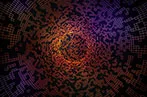Virtual computer generated image of data and cyberspace