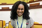 Leneka Rhoden smiling.