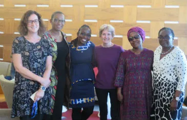A group of people at a book launch