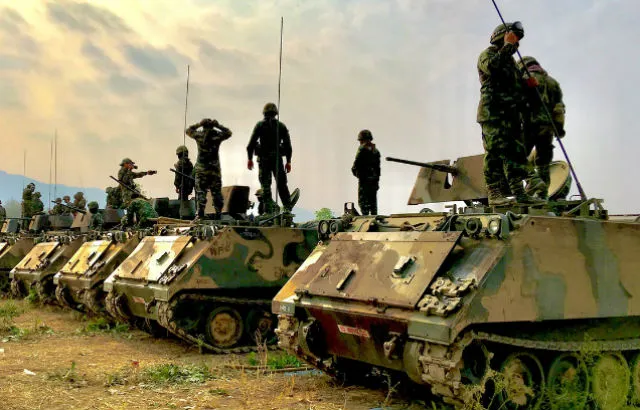 Army trucks