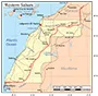 This is a general map of Western Sahara. The Polisario Front controls the area to the east of the berm, while Morocco controls the area to the west.