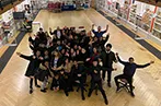 Students on the Future Leadership Programme visiting the Pathology Museum at Queen Mary
