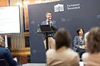 Dr Davor Jancic speaking at the Austrian Parliament