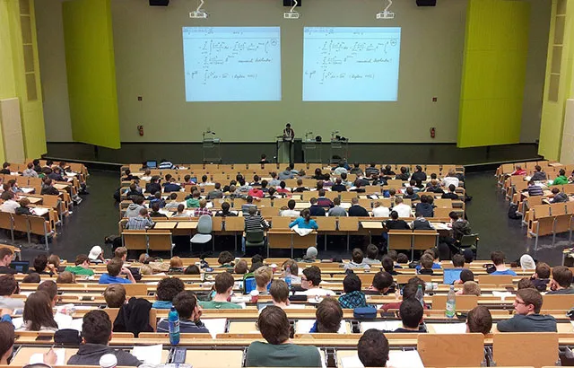 A lecture in a university