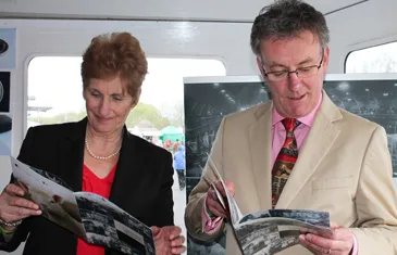 Olive Mercer with Mike Nesbitt at the launch