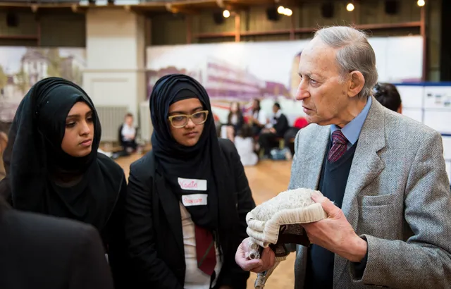 Newham students with Victor Tunkel from the School of Law