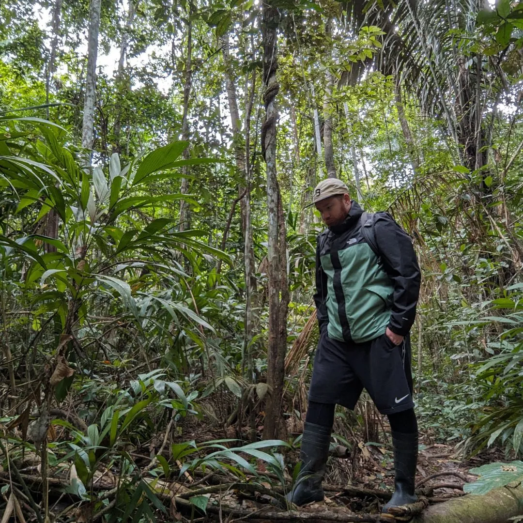 Matthew Hulse in the rainforest