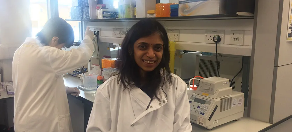 Dr Vidya Darbari in the Queen Mary University lab