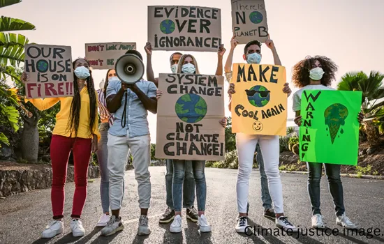 climate justice protest