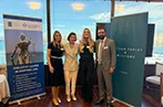 Natalie Jackson, Antigoni Lykotrafiti, Georgia Theakston and Filip Saranovic in the Hellenic Management Centre.