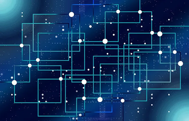 A digital image of a circuit board.