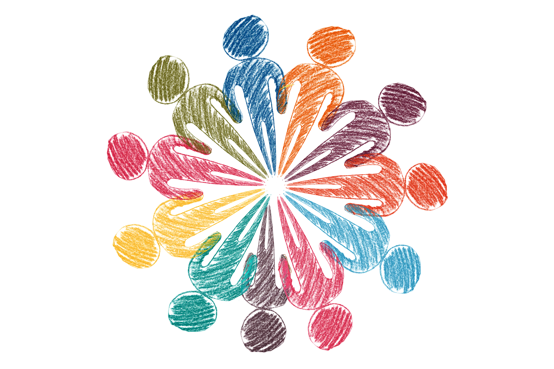 Circle of connected people