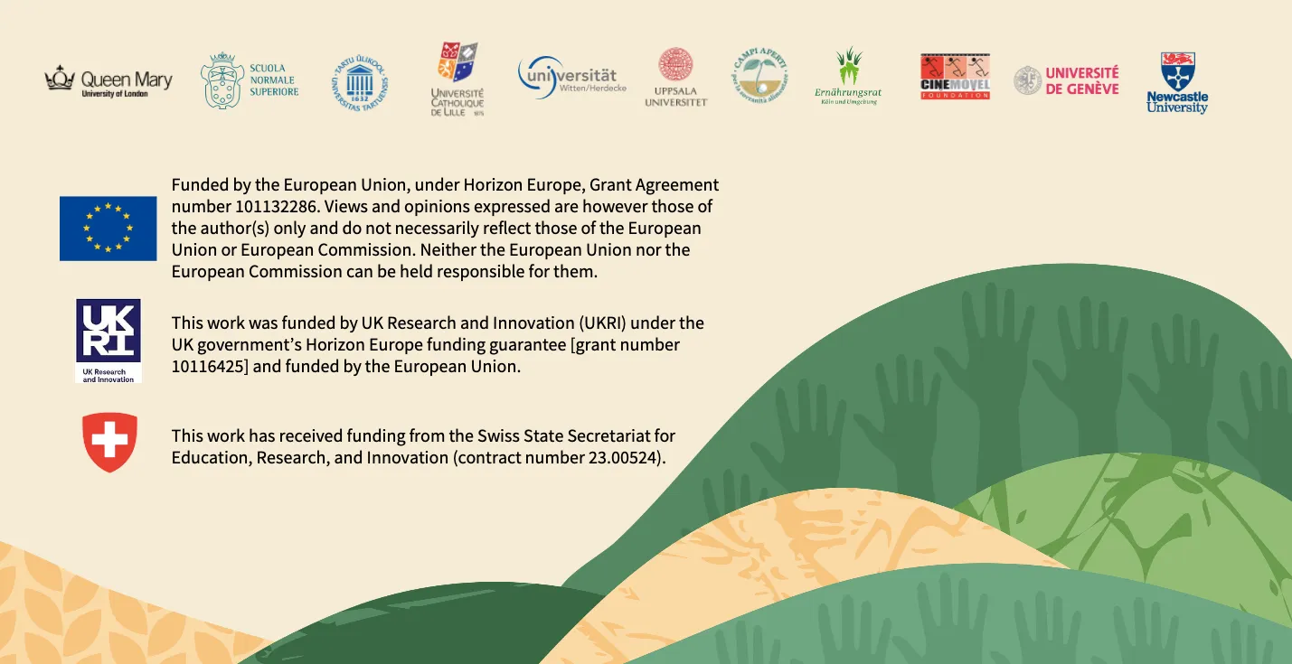 A graphic containing the logos of DEMETRA's funders.