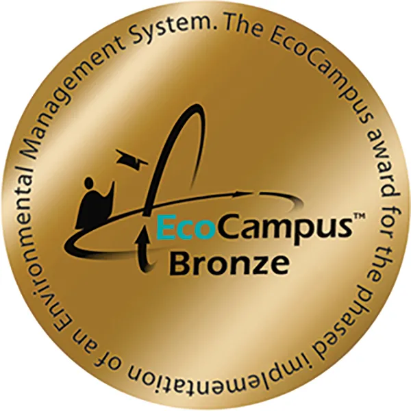 EcoCampus Bronze: The EcoCampus award for the phased implementation of an Environmental Management system.