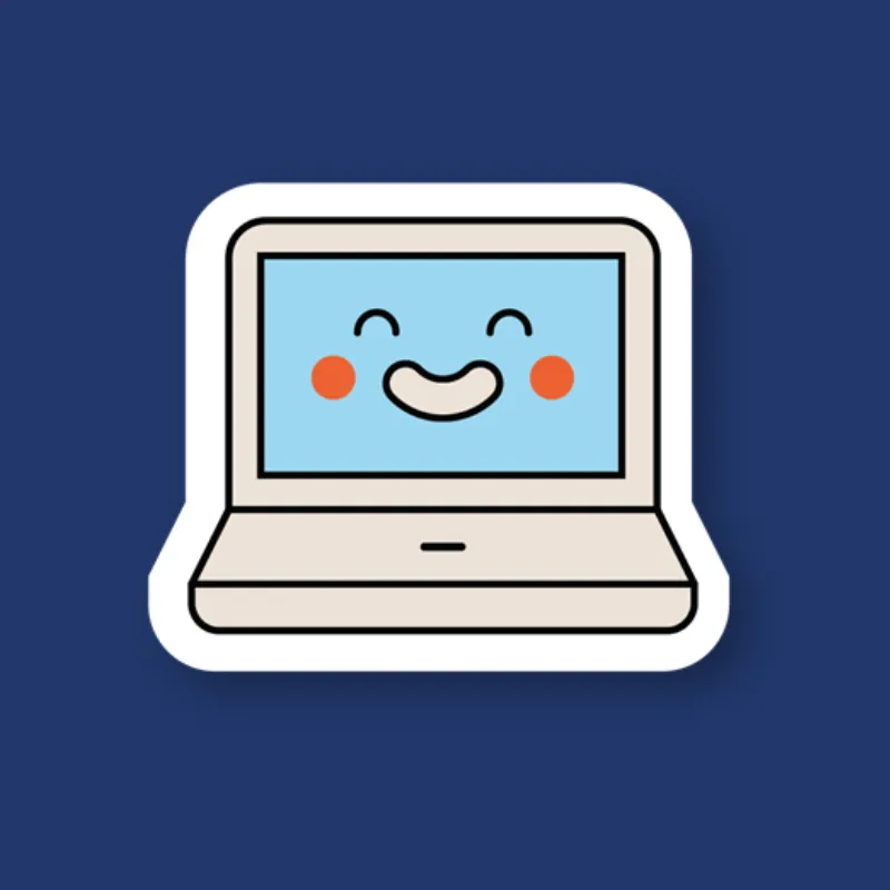 Laptop sticker