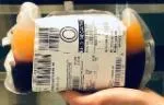 Red blood cells and plasma in one bag