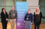 (L-R) Ros Muller, Jamie Roberts, Michele Branscombe, Claire Cox