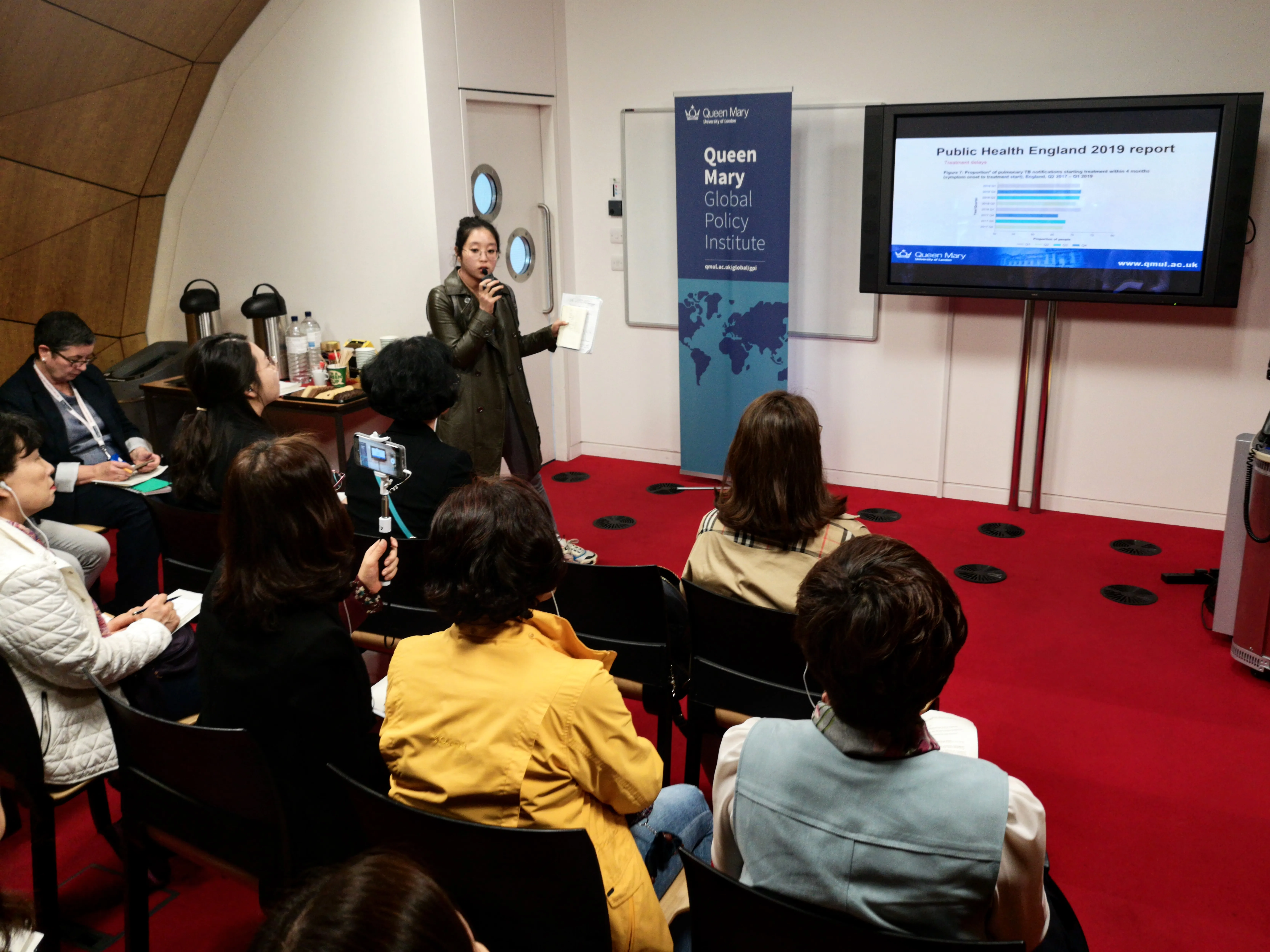South Korean TB delegation in a Blizard meeting room
