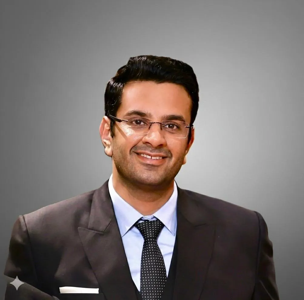 Sumit Dhul looking at camera smiling