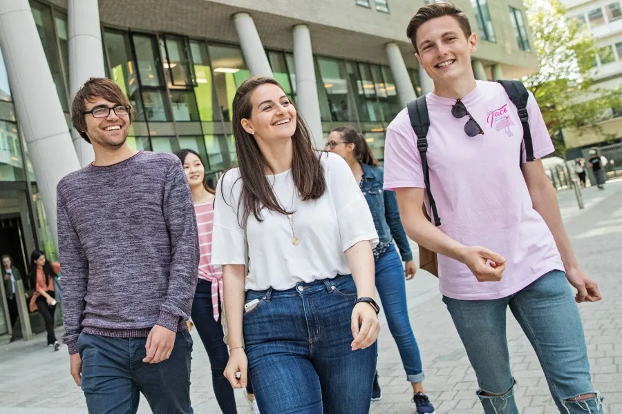 Students on foundation programme on campus