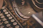 An old style typewriter