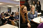 Attendees of qLegal 2024-25 Externships Programme Kick-Off listening to a presentation.