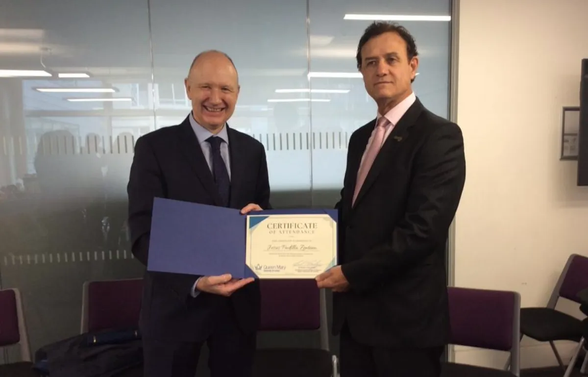 Mr Jesús Padilla Zenteno, President of the Polytechnic Foundation of Mexico, with our Principal Colin Bailey