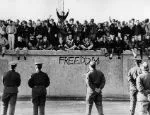 Photograph of the Berlin Wall before it came down
