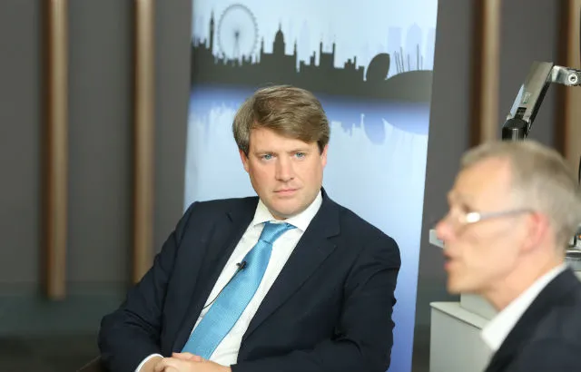 Photograph of Chris Skidmore MP speaking at the Mile End Institute