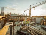 A photograph of a construction site