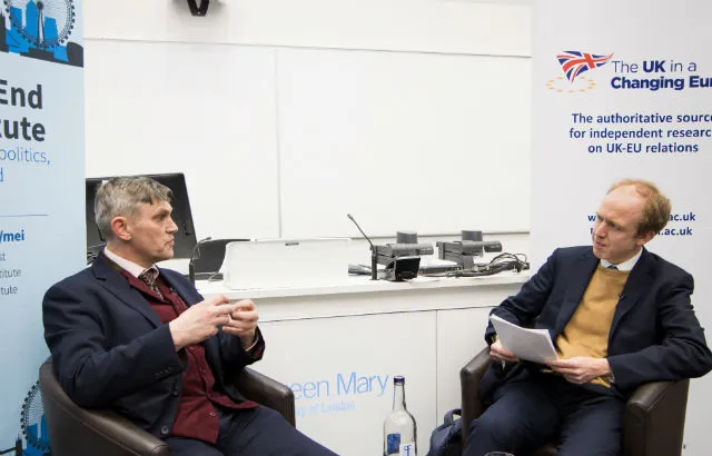 Gawain Towler in conversation with Rob Saunders at the Mile End Institute