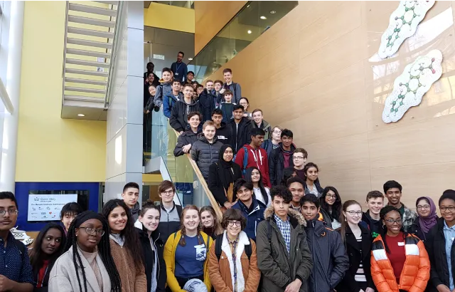 The 63 students that took part in the Royal Society of Chemistry (RSC) Schools’ Analyst Competition (SAC’19) in the Joseph Priestley building of the Department of Chemistry and Biochemistry.