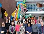Professor Teresa Alonso (bottom row, third from right) at the sandpit workshop
