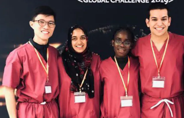 Maria Ahmad and fellow contestants 