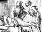 An illustration of a pandemic in medieval Europe