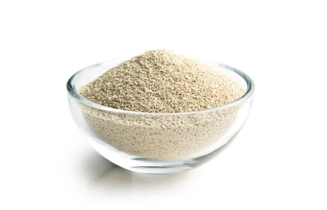 A bowl of yeast