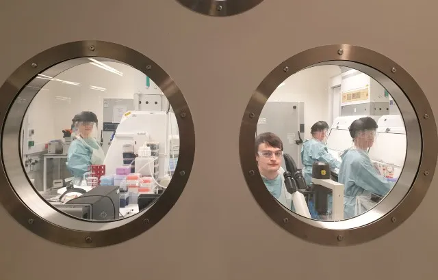 Inside the special containment lab processing COVID-19 samples