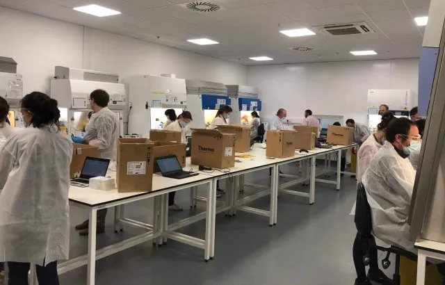 Staff working in the Milton Keynes Lighthouse Lab. Credit: CEO Tony Cox @The_Soup_Dragon