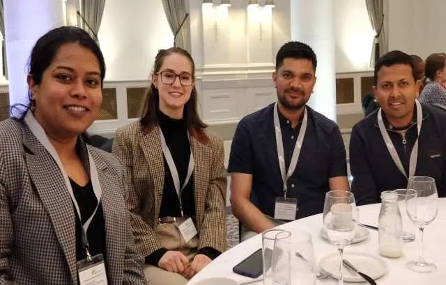 Lead author Dr Pradeepa Madapura with the research team