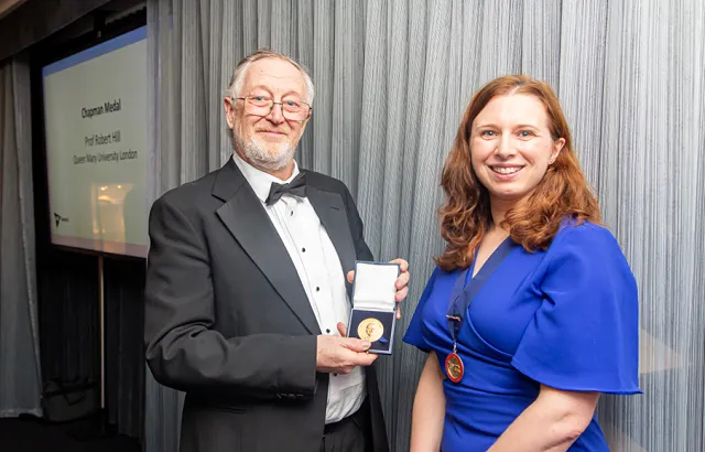 Robert Hill with Kate Thornton CEng CSci FIMMM, President of IOM3