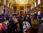 William Harvey Day 2026 poster session in St Bartholomew's Great Hall