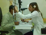 Radhika Gulati in India eye hospital credit:Radhika Gulati 
