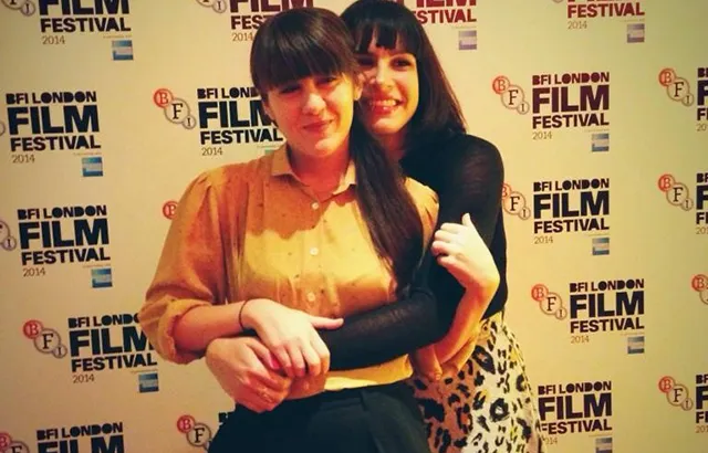 Cecilia Frugiuele (left) and Desiree Akhavan at the BFI London Film Festival