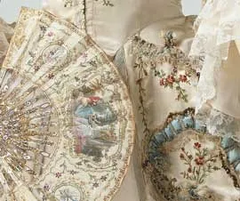 Robe and petticoat,Sackback gown, Dress, France, 1775-1780, copyright V&A Images