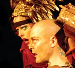 Ron Athey performing