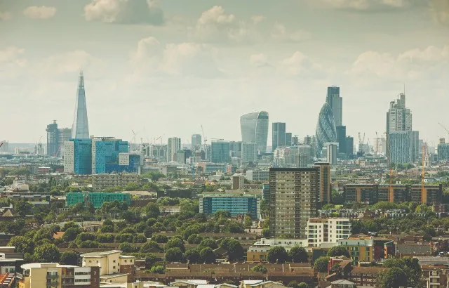 View of the London skyline