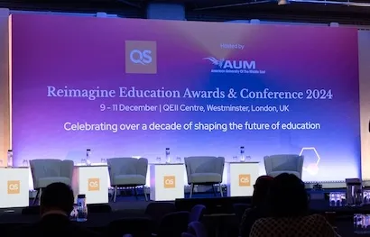 QS Reimagine Education Awards stage