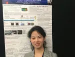 Postgraduate student Lei Tan presenting at the STEM for BRITAIN event 