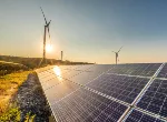 Solar energy and wind power stations. Credit: iStock.com